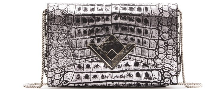 Mini bag 'Inés' de piel de la colección 'Art Decó' de Solantu