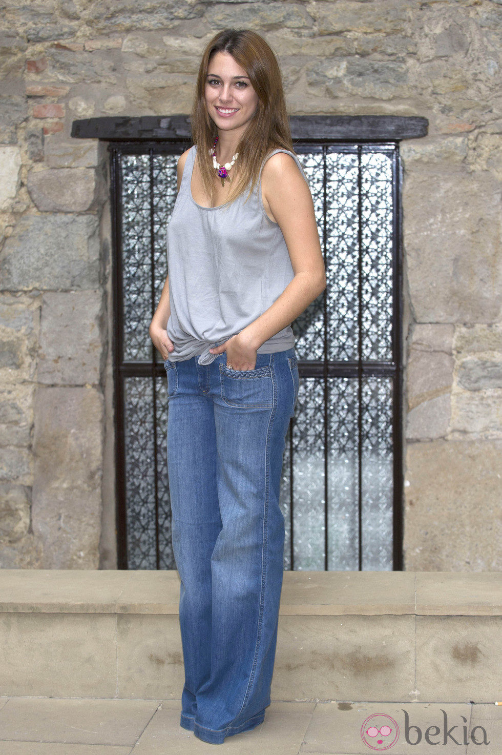 Blanca Suárez con jeans y camiseta anchos