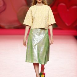 Falda de plástico de Ágatha Ruiz de la Prada en Madrid Fashion Week primavera/verano 2019