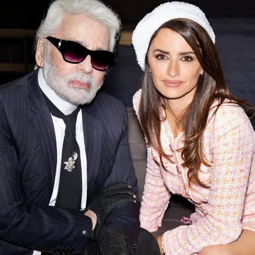 karl Lagerfeld  y Penélope Cruz en un nuevo proyecto para la firma francesa Chanel