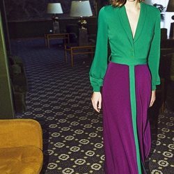 Vestido bicolor de la nueva colección de otoño/invierno 2018/2019 de Dolores Promesas