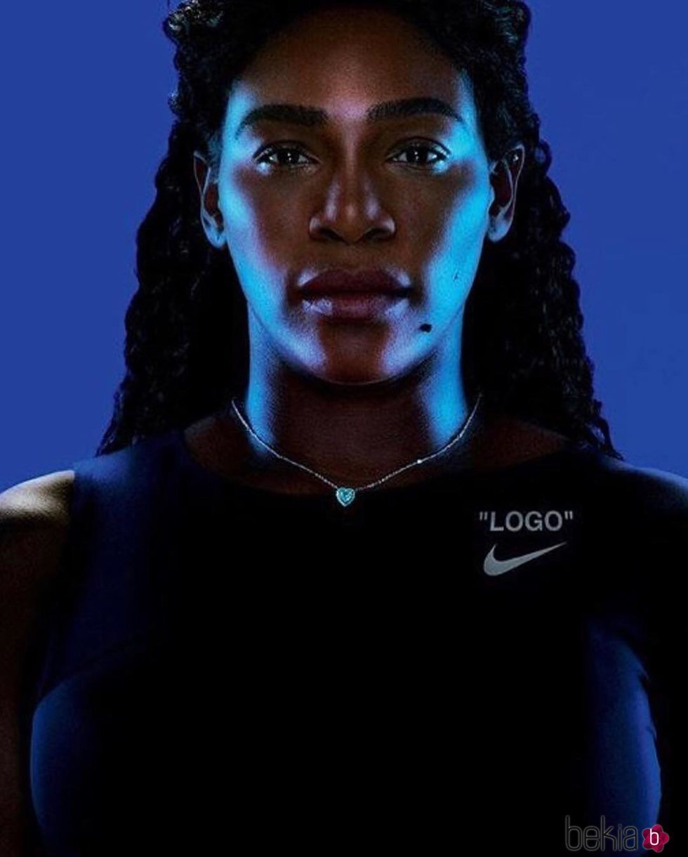 Imagen Serena Williams de la nueva colección de Virgil Abloh, Nike con Serena Williams 2018