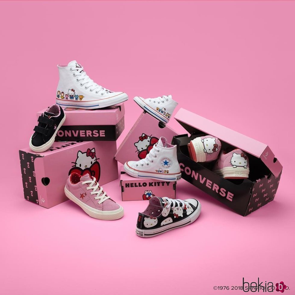 Nuevas zapatillas Converse de 'Hello Kitty' 2018 Foto Bekia Moda