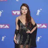 Kendra Erika con un vestido con transparencias en los Premios VMA'S 2018
