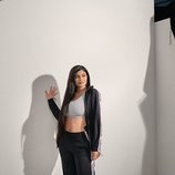 Kylie Jenner en el set de la nueva campaña de adidas Originals para la colección 'Falcon'