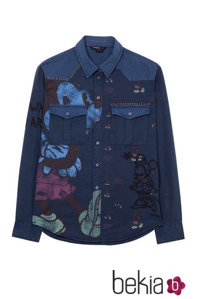 Camisa vaquera de Mickey Mouse de la colección otoño/invierno 2018/2019 de Desigual