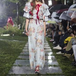 Vestido floral de Rodarte primavera/verano 2019 en la New York Fashion Week