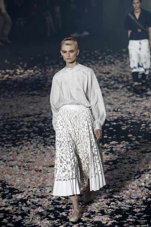 Falda vaporosa de Dior primavera/verano 2019 en la Paris Fashion Week
