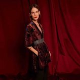 Kimono de terciopelo y tonalidades pastel de la colección de Navidad 2018 de Uterqüe
