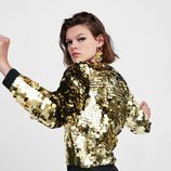 Jersey dorado de la colección otoño/invierno 2018/2019 de Zara