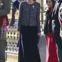 La Reina Letizia estrena conjunto de Felipe Varela en la Pascua Militar 2019