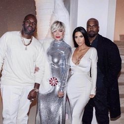 Kim Kardashian en la fiesta de Navidad 2018