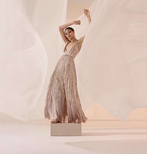 Vestido plisado colección primavera/verano 2019 de Dior