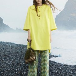 Túnica amarilla de la colección primavera 2019 de M Missoni