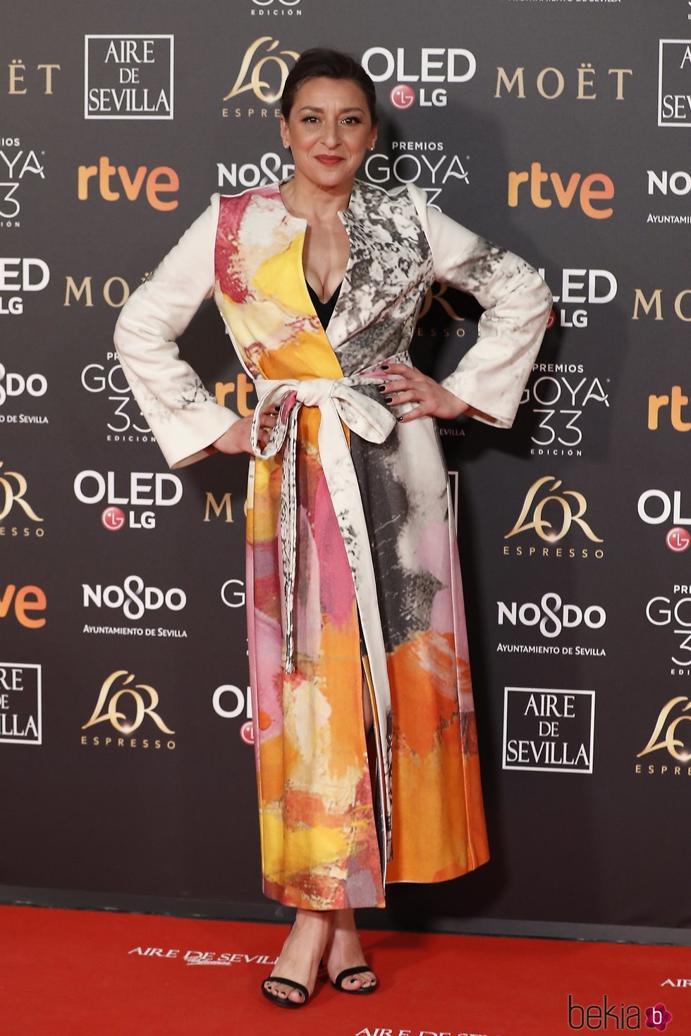 Mariola Fuentes vestida por Leandro Cano en los Premios Goya 2019