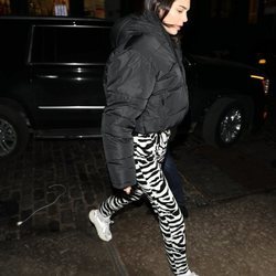 Kendall Jenner con pantalón animal print