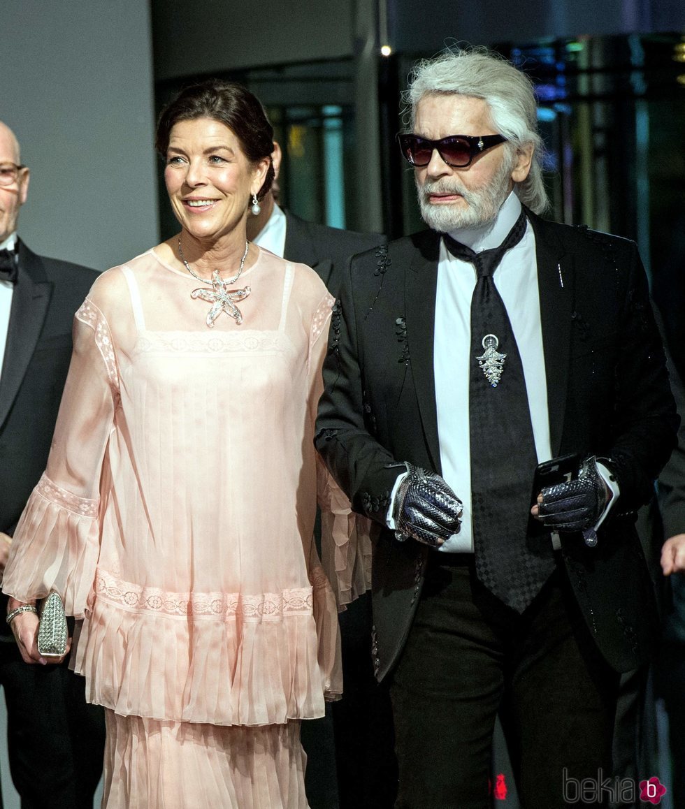 Karl Lagerfeld y la Princesa Carolina de Mónaco