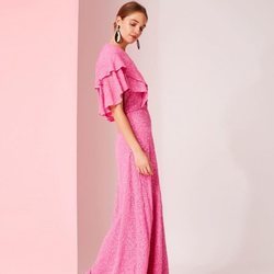 Vestido rosa de la colección de Dolores Promesas colección primavera 2019