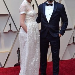 Marta Nieto con un vestido de novia de Delpozo en a alfombra roja de los Premios Oscar 2019