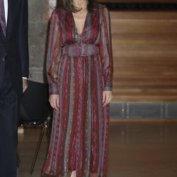 La Reina Letizia con un vestido hippie