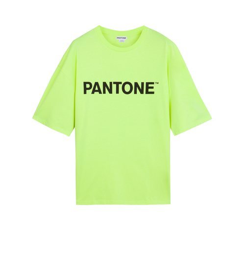 Camiseta manga corta amarilla chico colección Pantone by Bershka