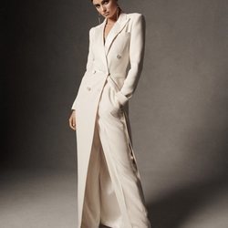 Abrigo blanco de la colección primavera 2019 de Ralph Lauren