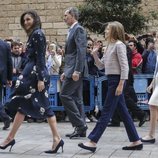 Los Reyes, la Princesa Leonor y la Infanta Sofía durante la Misa de Pascua 2019