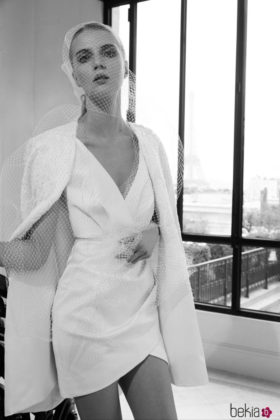 Mini vestido de la colección nupcial otoño 2019 de Elie Saab