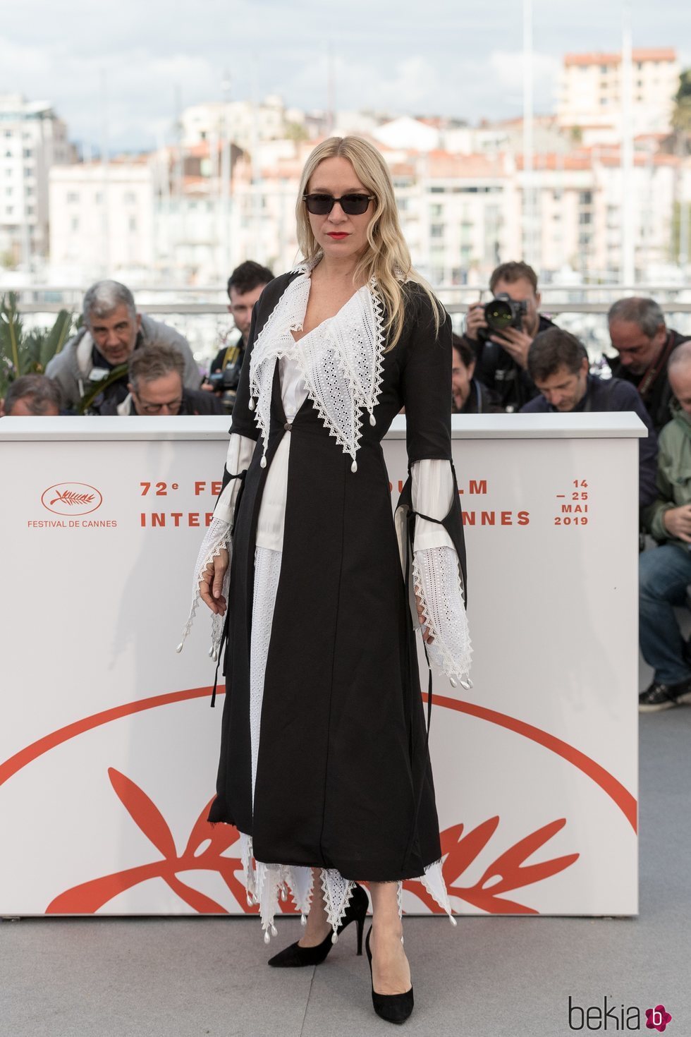 Chloë Sevigny con chaquet de Loewe en el Festival de Cine de Cannes 2019