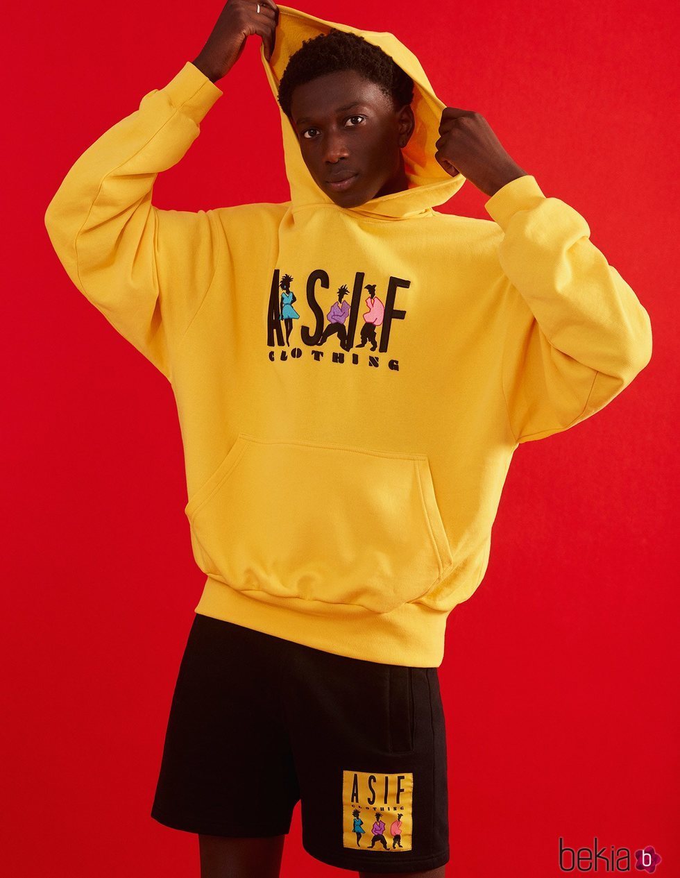 Sudadera amarilla con logo ASIF de ASIF Clothing