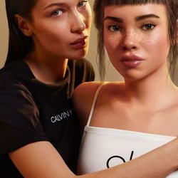Bella Hadid y Lil Miquela en la nueva campaña de Calvin Klein