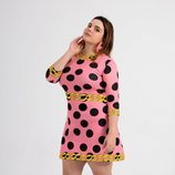 Vestido 'Pink dot chain' de la nueva línea 'curvy' de María Escoté