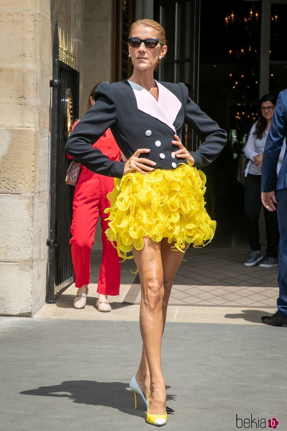Céline Dion vestida de Ronald van Derkemp en París