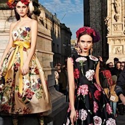 Vestidos estampados de la colección otoño/invierno 2019 de Dolce&Gabbana