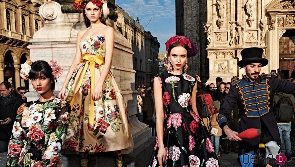 Vestidos estampados de la colección otoño/invierno 2019 de Dolce&Gabbana