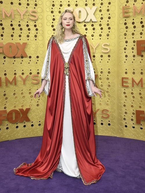 Gwendoline Christie con un vestido de Gucci en los Emmy 2019