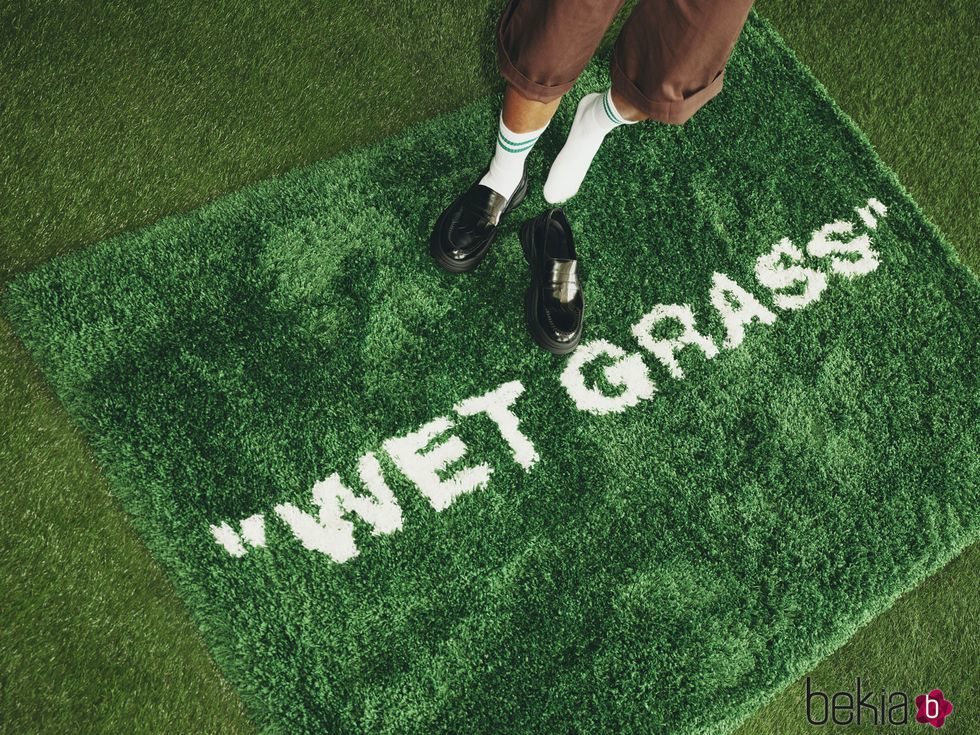 Alfombra 'Wet Grass' de la colección 'Markerade' de Ikea y Virgil Abloh