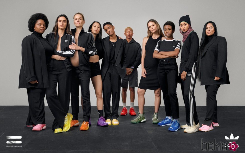 Foto promocional modelos 'Now is her time' de la colección cápsula de Adidas y Pharrel Williams