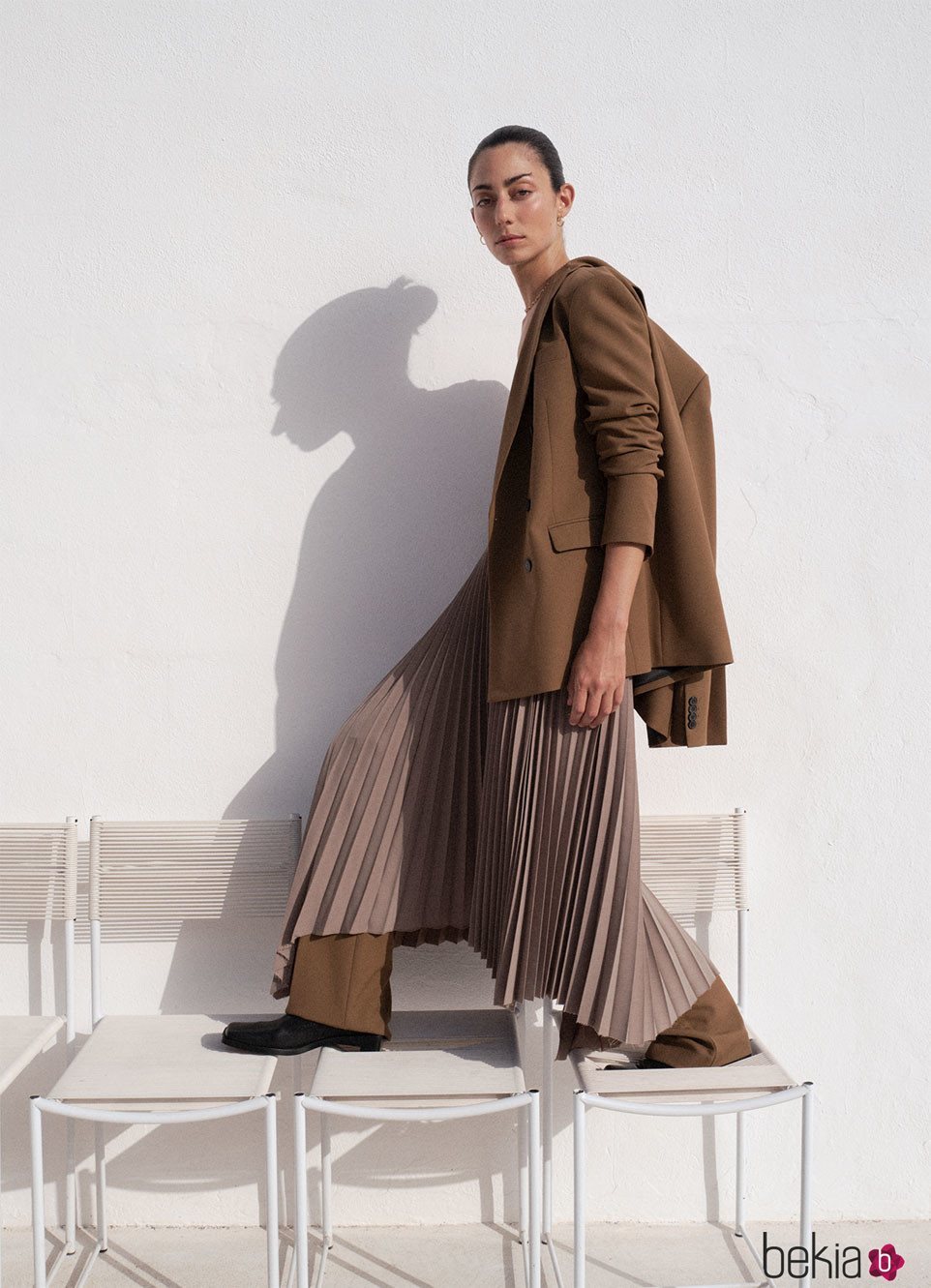 Falda plisada de la colección otoño 2019 de Zara