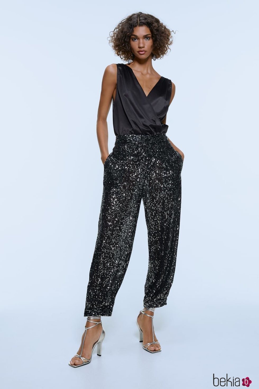Pantalón de lentejuelas de la colección invierno 2019 de Zara