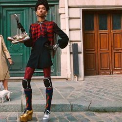 Blusa estampada de la colección prêt á porter otoño/invierno 2019 de Gucci