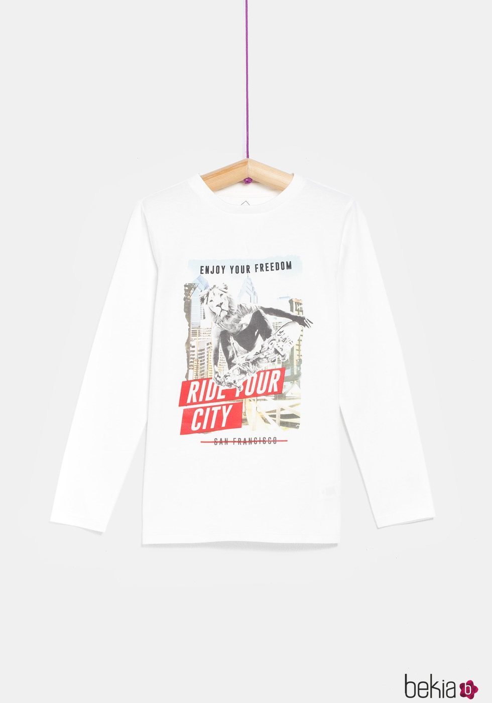 Camiseta niño 'Ride your city' de la colección 'I-O' de Carrefour y TEX para otoño/invierno 2019