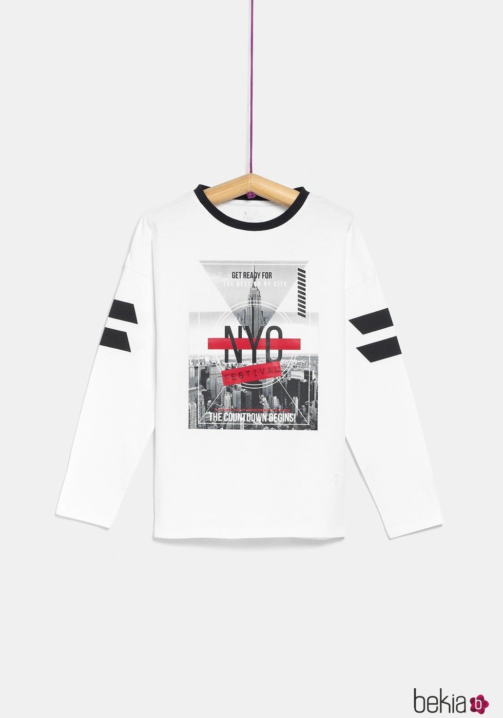 Camiseta 'NYC' de la colección 'I-O' de Carrefour y TEX para otoño/invierno 2019