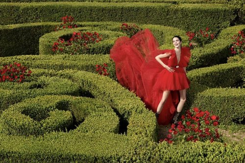 Vestido rojo de la colección 'Giambattista Valli x H&M'