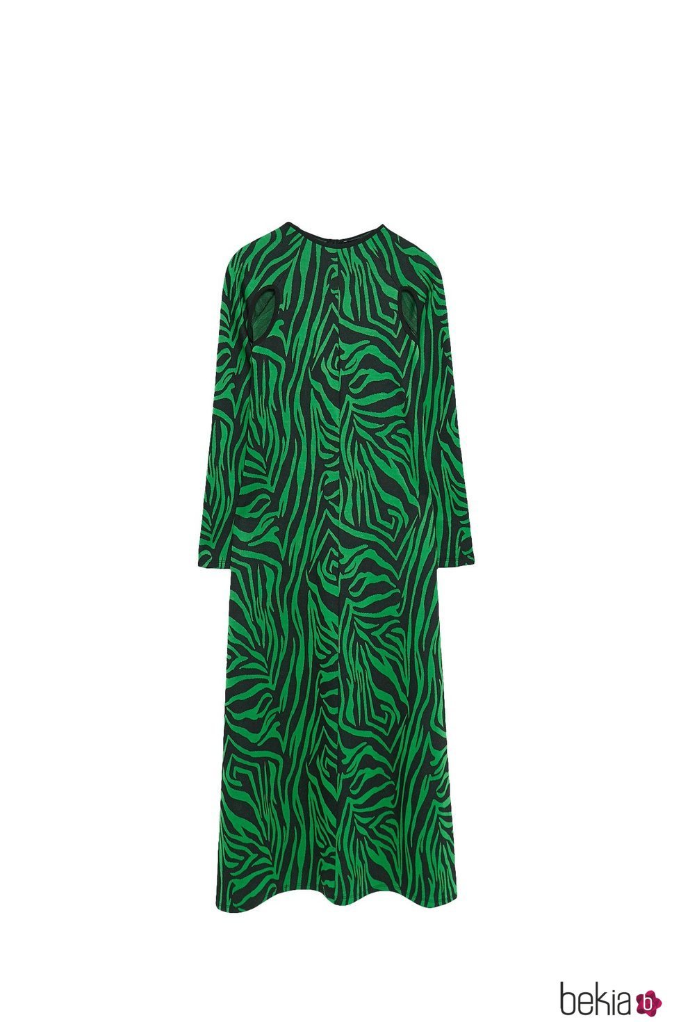 Vestido verde largo de la colección Sfera otoño/invierno 2019-2020 Especial Navidad