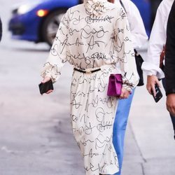 Victoria Beckham vestida de su propia marca en Nueva York