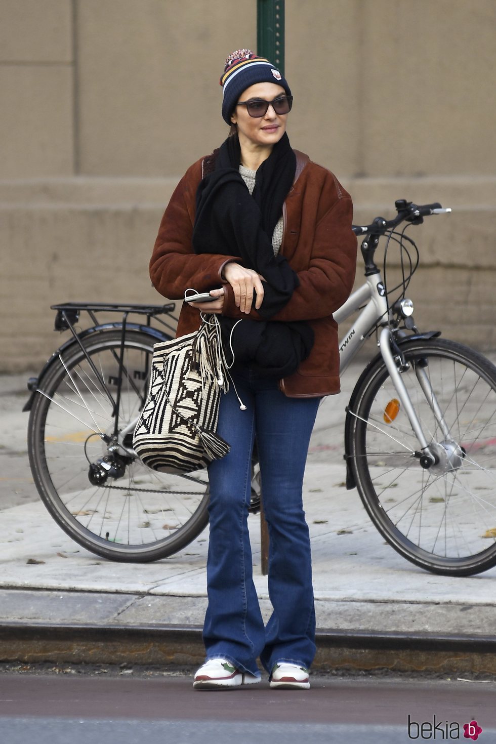 Rachel Weisz con look otoñal en Nueva York