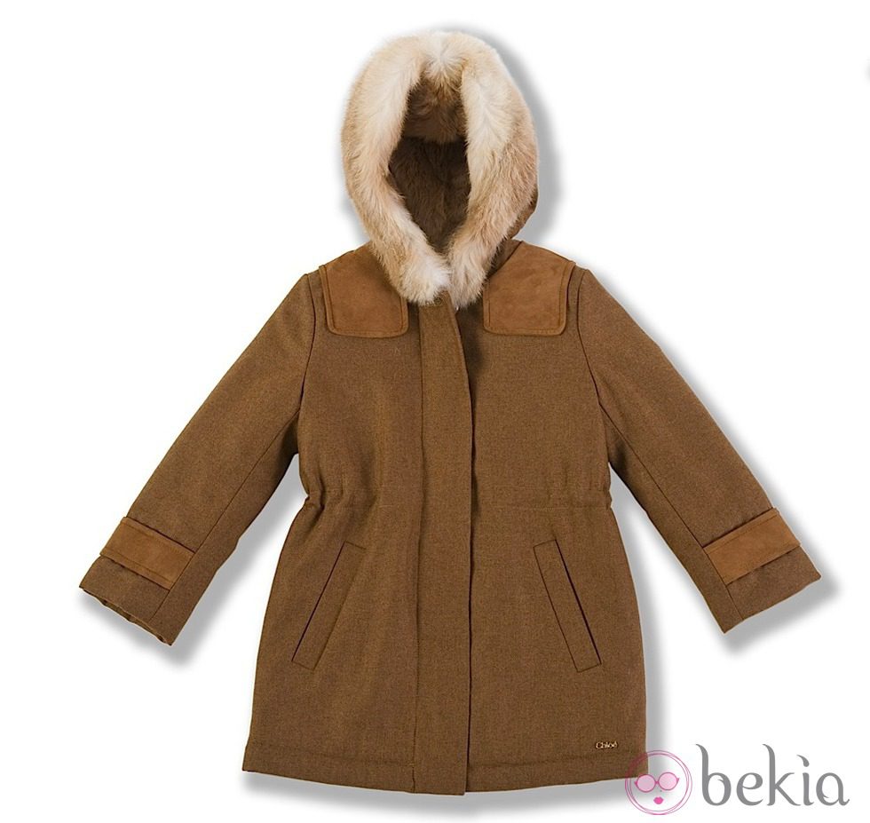 Abrigo de lana con capucha de la colección Chloé para niñas otoño/invierno 2011