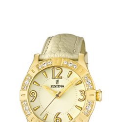 Reloj de correa dorada de la colección 'Golden Dream' de Festina