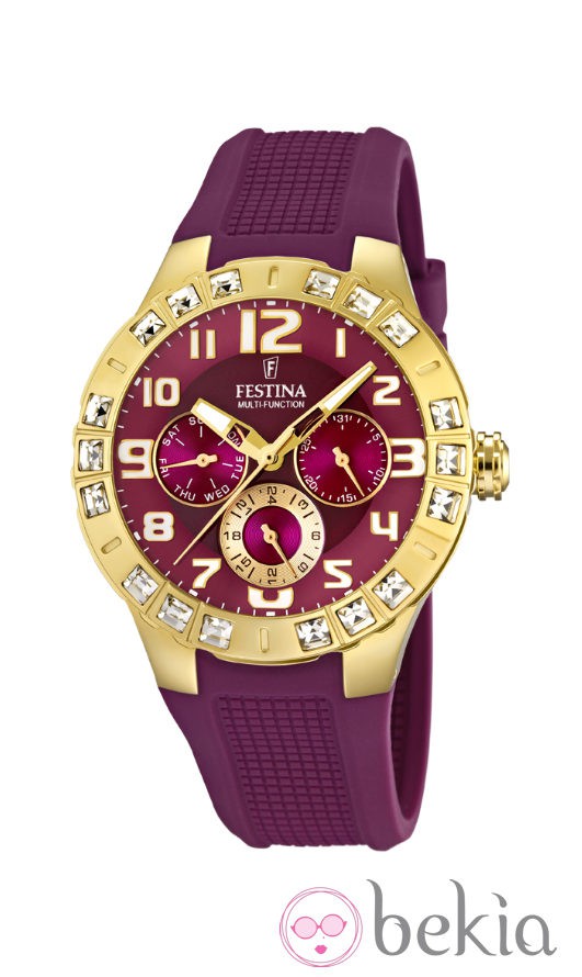 Reloj de correa de silicona de la colección 'Golden Dream' de Festina